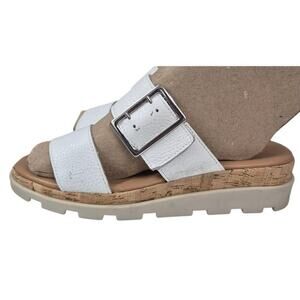 The Flexx Woodstock Slide Sandal In White Delux  Sz 7.5 EUC